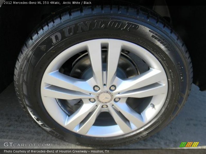 Arctic White / Black 2012 Mercedes-Benz ML 350 4Matic