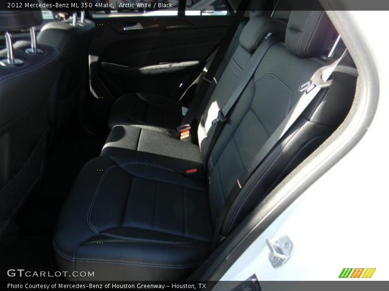 Arctic White / Black 2012 Mercedes-Benz ML 350 4Matic