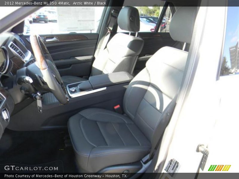 Arctic White / Black 2012 Mercedes-Benz ML 350 4Matic