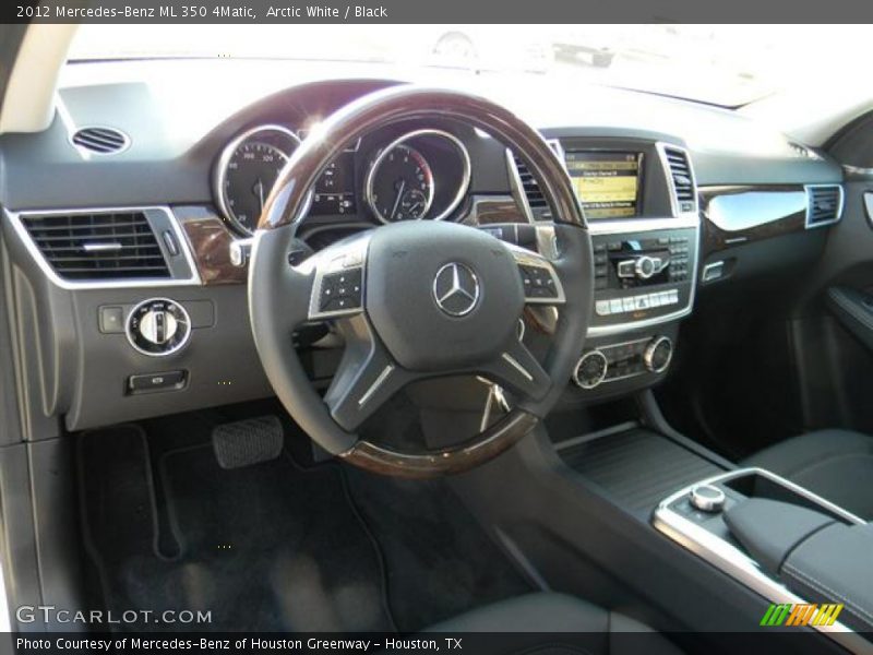 Arctic White / Black 2012 Mercedes-Benz ML 350 4Matic