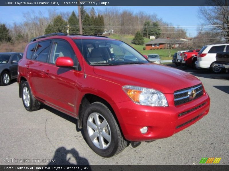 Barcelona Red Pearl / Taupe 2008 Toyota RAV4 Limited 4WD