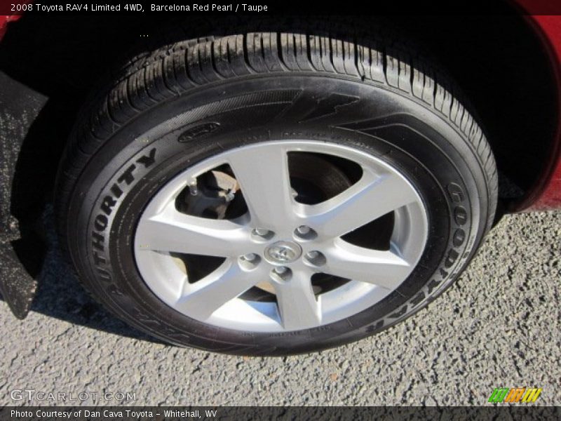 Barcelona Red Pearl / Taupe 2008 Toyota RAV4 Limited 4WD