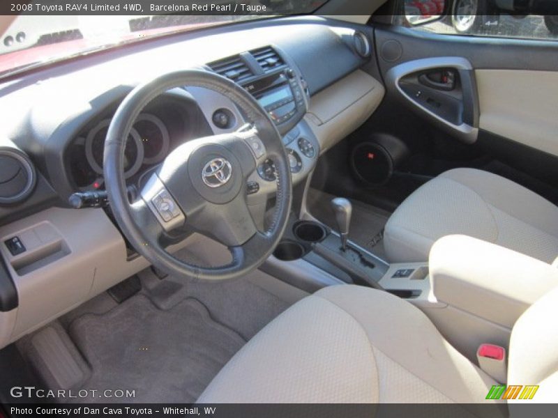 Barcelona Red Pearl / Taupe 2008 Toyota RAV4 Limited 4WD