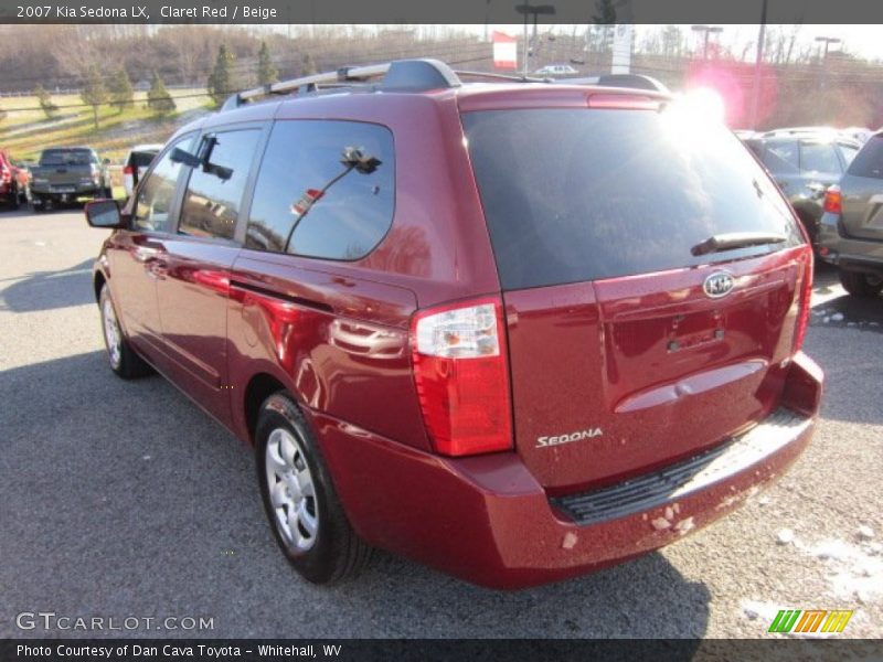 Claret Red / Beige 2007 Kia Sedona LX