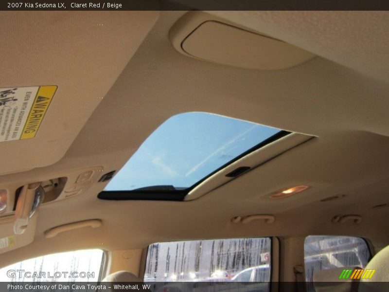 Claret Red / Beige 2007 Kia Sedona LX