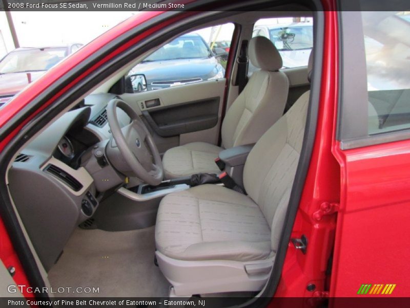 Vermillion Red / Medium Stone 2008 Ford Focus SE Sedan