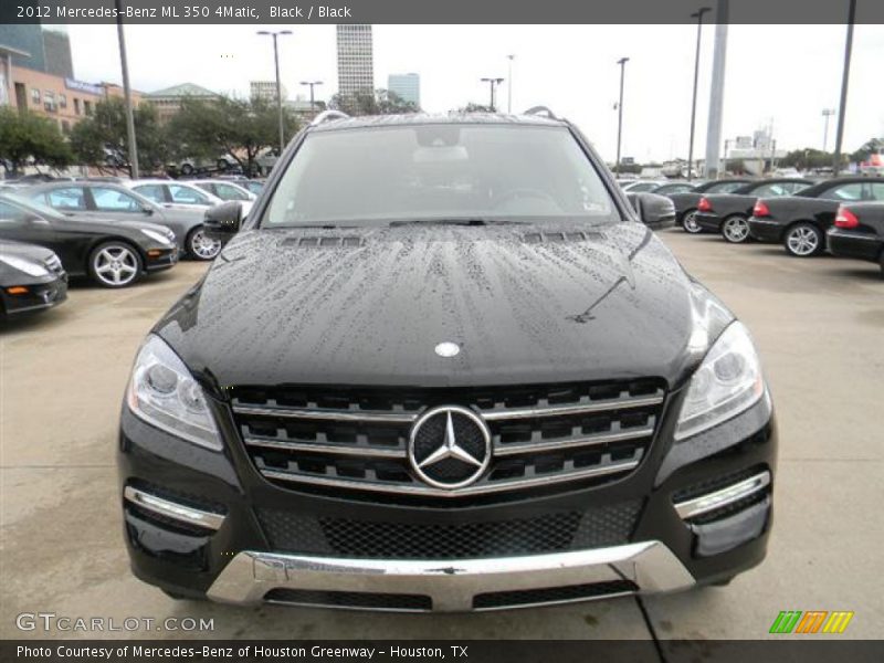 Black / Black 2012 Mercedes-Benz ML 350 4Matic