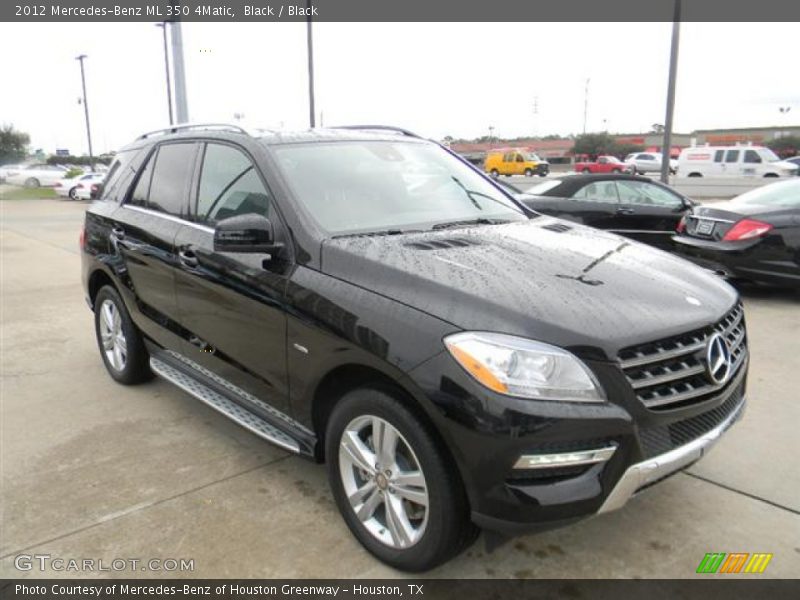 Black / Black 2012 Mercedes-Benz ML 350 4Matic