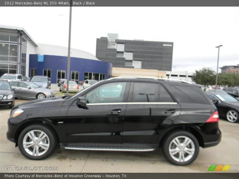 Black / Black 2012 Mercedes-Benz ML 350 4Matic