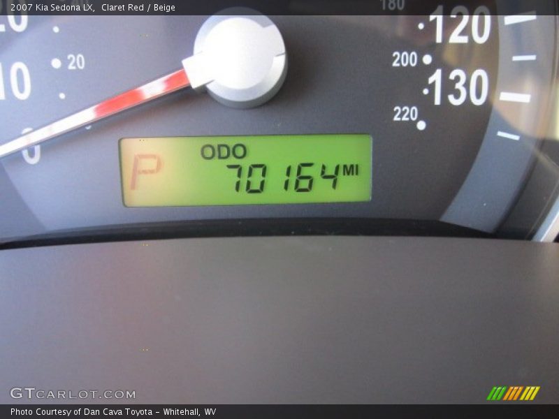 Claret Red / Beige 2007 Kia Sedona LX