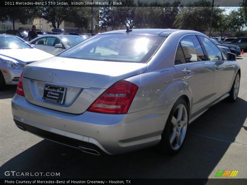 Iridium Silver Metallic / Black 2011 Mercedes-Benz S 550 Sedan