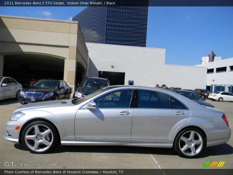 Iridium Silver Metallic / Black 2011 Mercedes-Benz S 550 Sedan