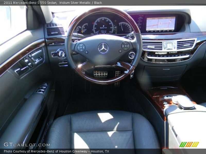 Iridium Silver Metallic / Black 2011 Mercedes-Benz S 550 Sedan
