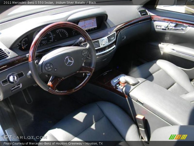Iridium Silver Metallic / Black 2011 Mercedes-Benz S 550 Sedan