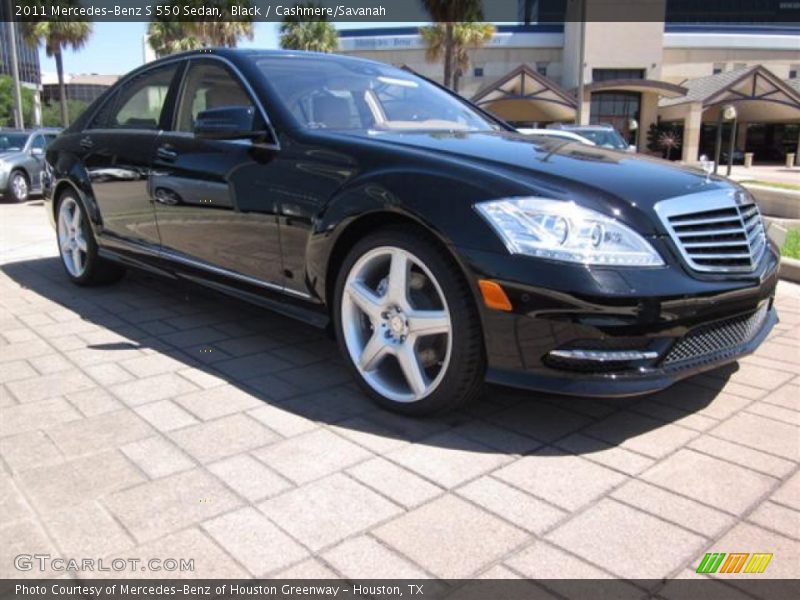 Black / Cashmere/Savanah 2011 Mercedes-Benz S 550 Sedan