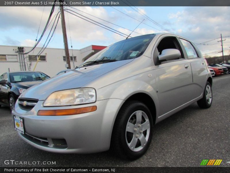 Cosmic Silver / Charcoal Black 2007 Chevrolet Aveo 5 LS Hatchback