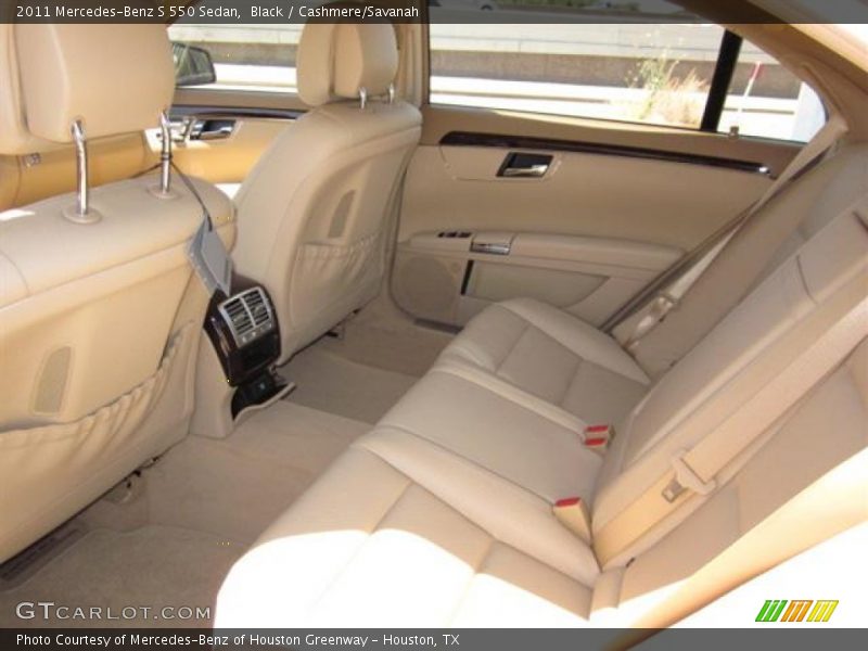 Black / Cashmere/Savanah 2011 Mercedes-Benz S 550 Sedan
