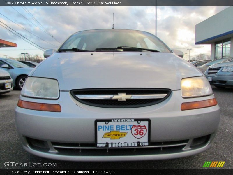 Cosmic Silver / Charcoal Black 2007 Chevrolet Aveo 5 LS Hatchback