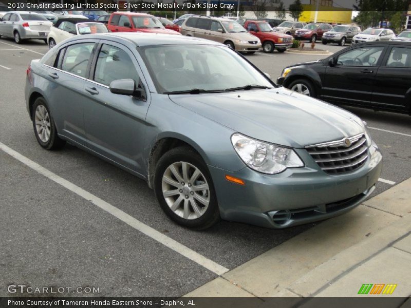 Silver Steel Metallic / Dark Slate Gray 2010 Chrysler Sebring Limited Sedan