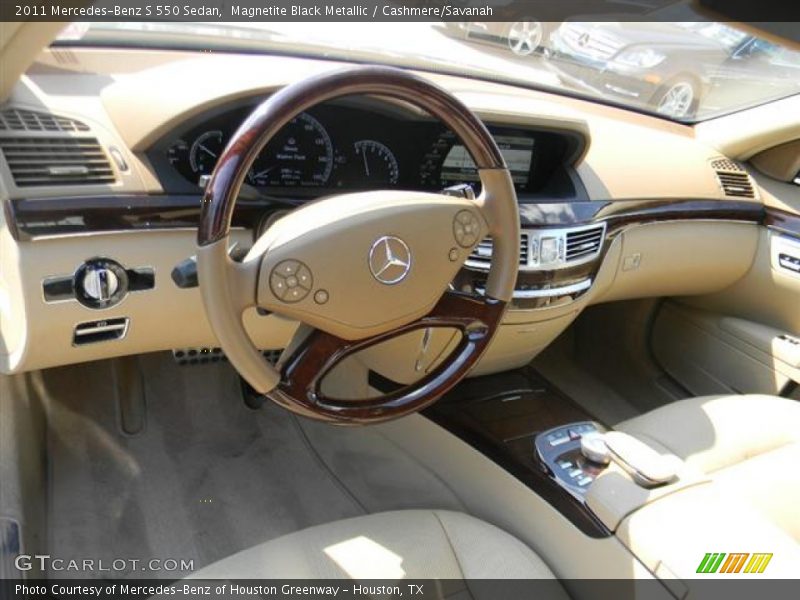 Magnetite Black Metallic / Cashmere/Savanah 2011 Mercedes-Benz S 550 Sedan