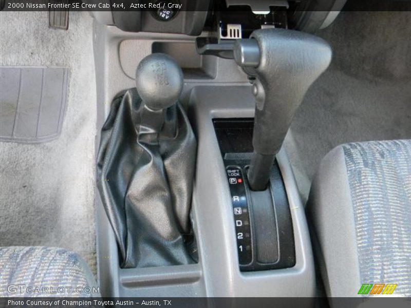 Aztec Red / Gray 2000 Nissan Frontier SE Crew Cab 4x4