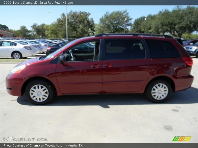 Salsa Red Pearl / Stone 2009 Toyota Sienna LE