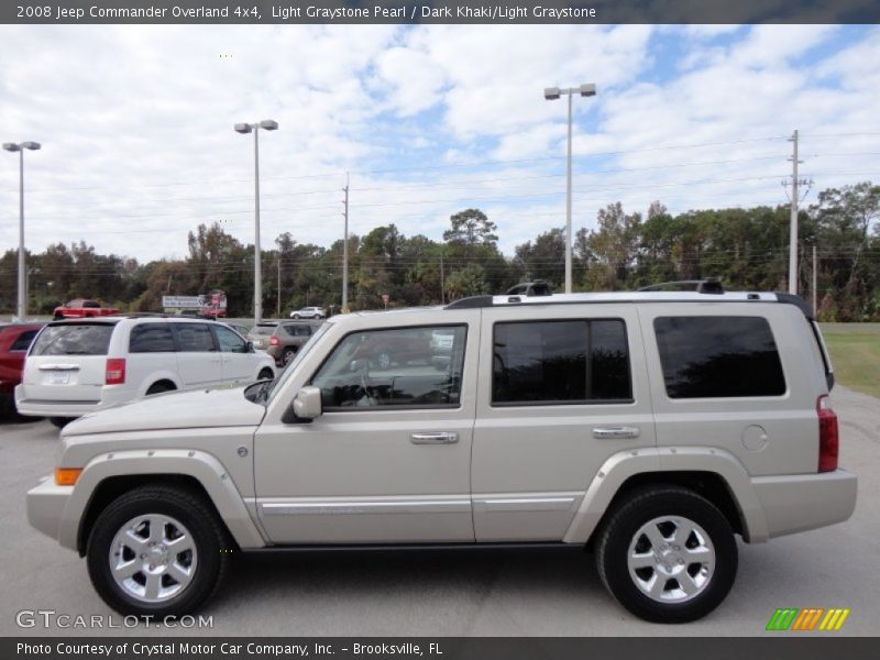 Light Graystone Pearl / Dark Khaki/Light Graystone 2008 Jeep Commander Overland 4x4