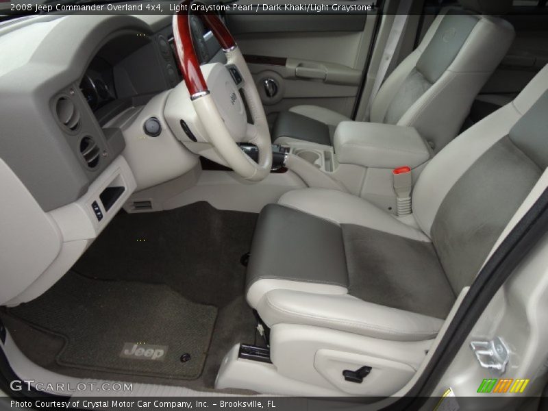  2008 Commander Overland 4x4 Dark Khaki/Light Graystone Interior
