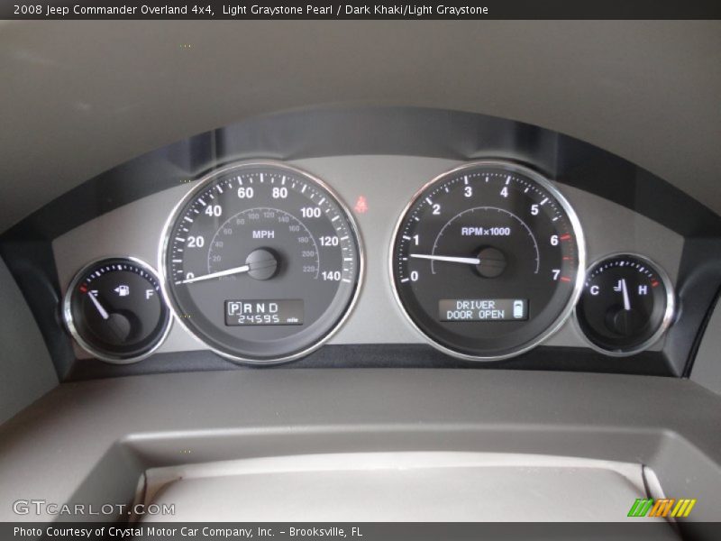 Light Graystone Pearl / Dark Khaki/Light Graystone 2008 Jeep Commander Overland 4x4