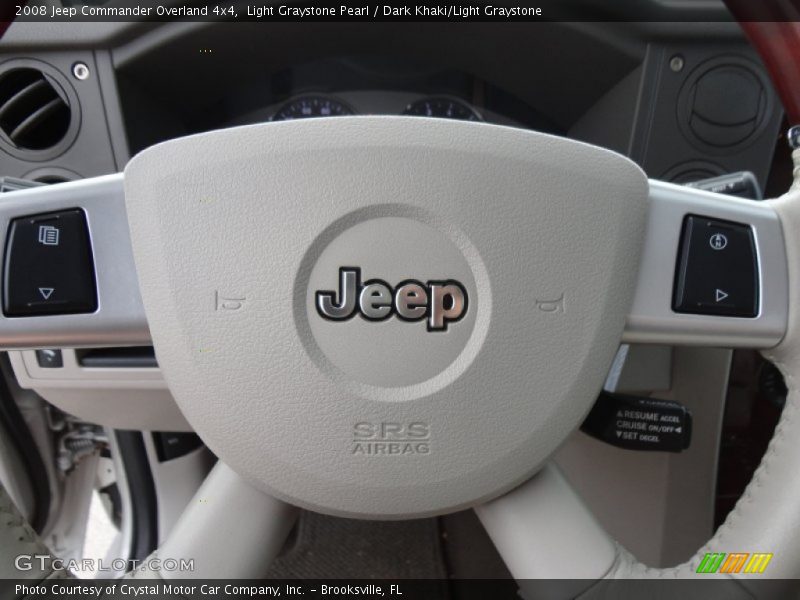 Light Graystone Pearl / Dark Khaki/Light Graystone 2008 Jeep Commander Overland 4x4