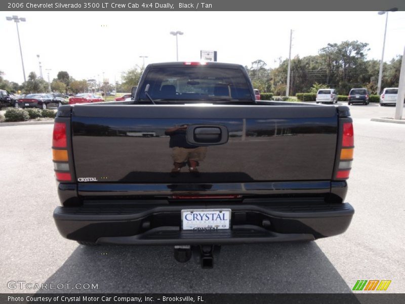 Black / Tan 2006 Chevrolet Silverado 3500 LT Crew Cab 4x4 Dually