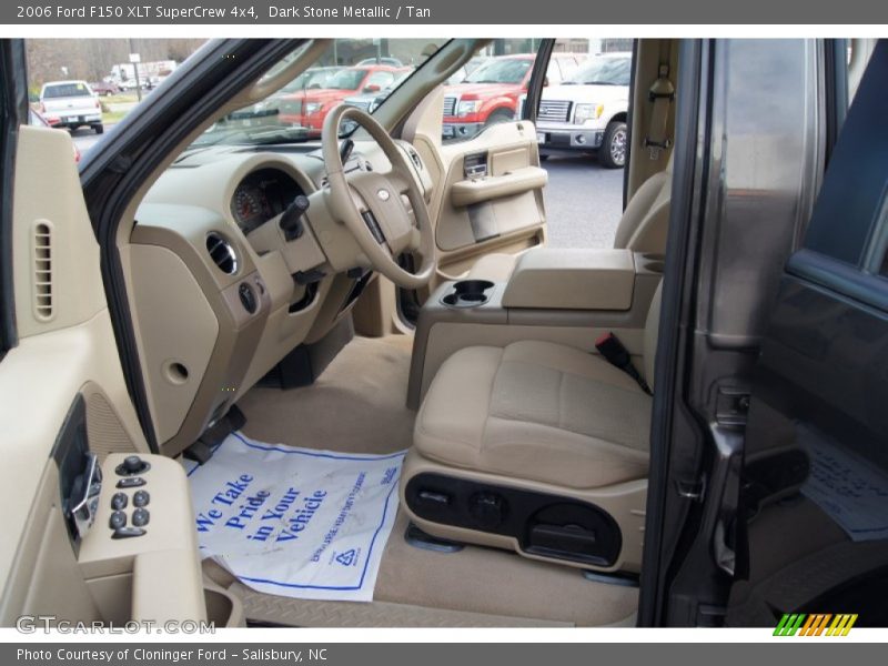 Dark Stone Metallic / Tan 2006 Ford F150 XLT SuperCrew 4x4