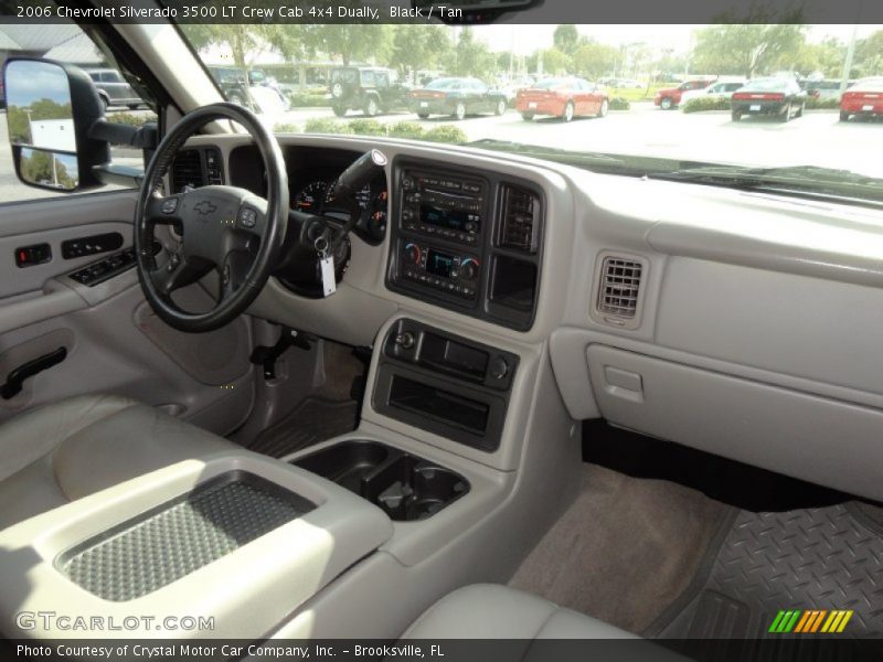 Black / Tan 2006 Chevrolet Silverado 3500 LT Crew Cab 4x4 Dually