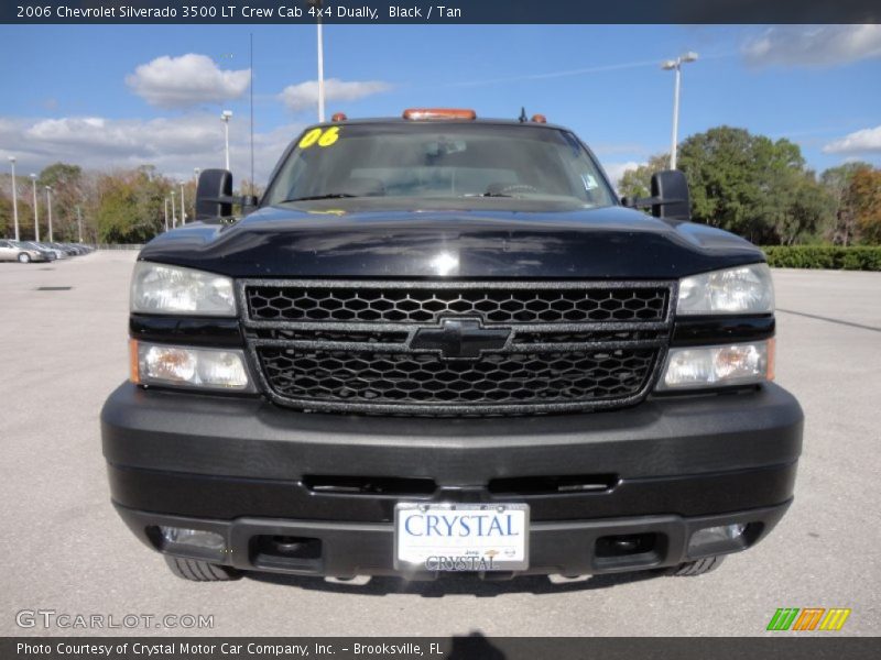 Black / Tan 2006 Chevrolet Silverado 3500 LT Crew Cab 4x4 Dually