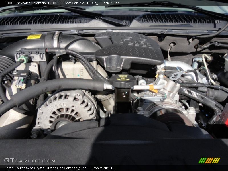 Black / Tan 2006 Chevrolet Silverado 3500 LT Crew Cab 4x4 Dually