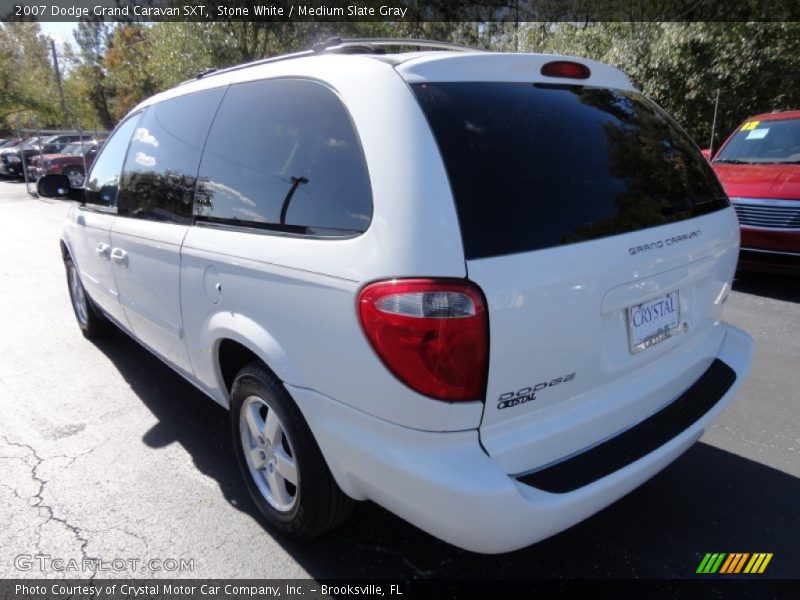 Stone White / Medium Slate Gray 2007 Dodge Grand Caravan SXT