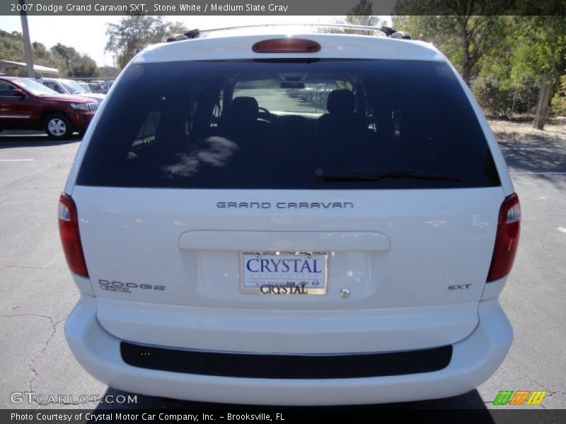 Stone White / Medium Slate Gray 2007 Dodge Grand Caravan SXT