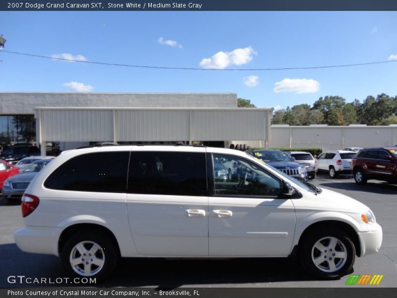 Stone White / Medium Slate Gray 2007 Dodge Grand Caravan SXT