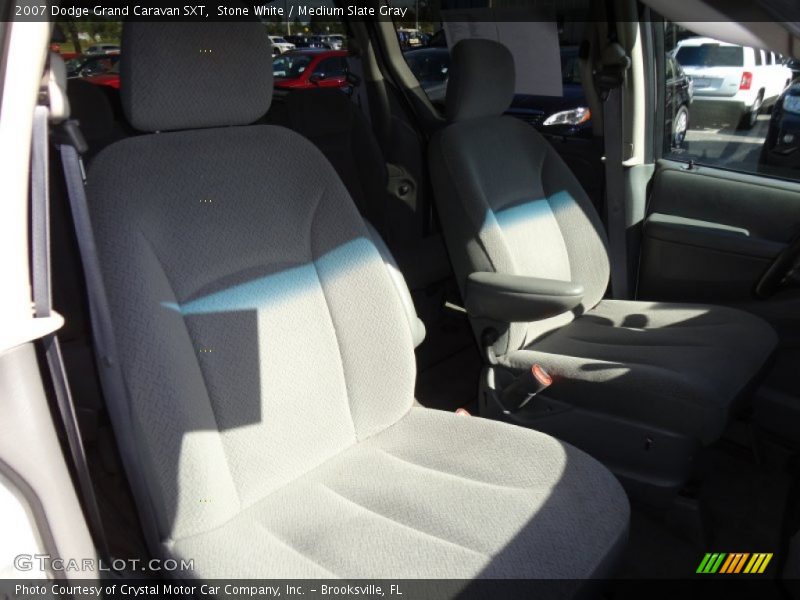 Stone White / Medium Slate Gray 2007 Dodge Grand Caravan SXT