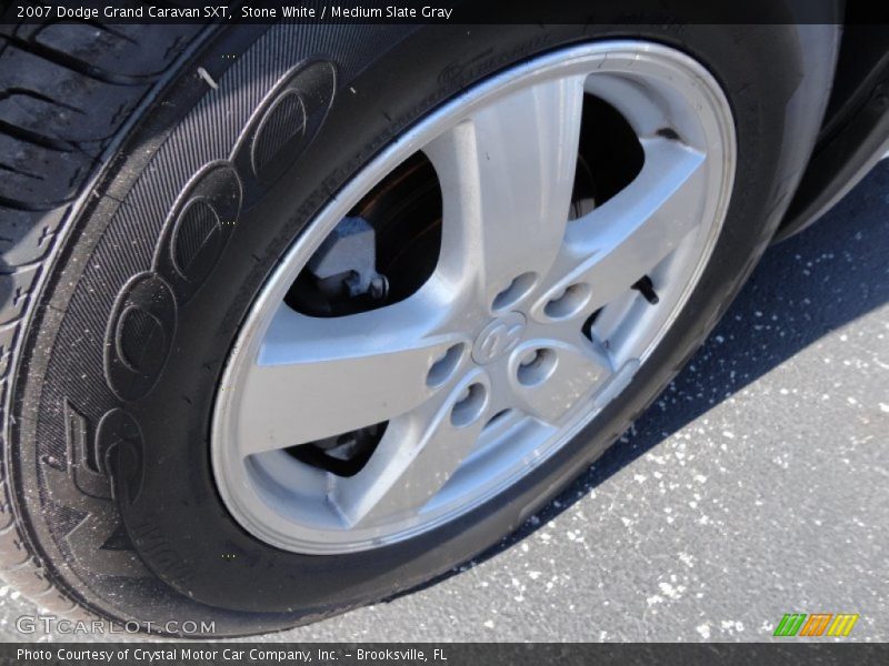 Stone White / Medium Slate Gray 2007 Dodge Grand Caravan SXT