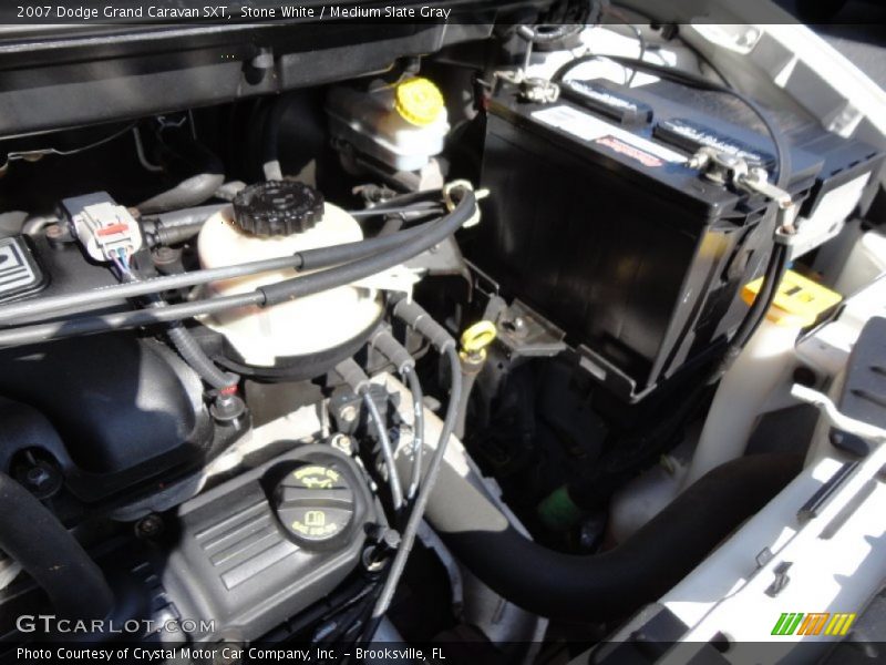 Stone White / Medium Slate Gray 2007 Dodge Grand Caravan SXT