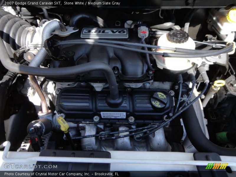 Stone White / Medium Slate Gray 2007 Dodge Grand Caravan SXT