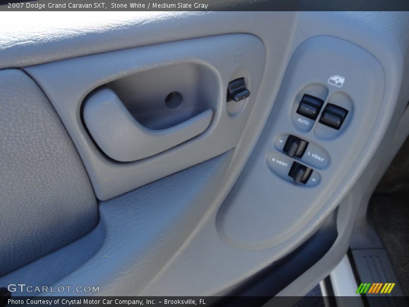 Stone White / Medium Slate Gray 2007 Dodge Grand Caravan SXT