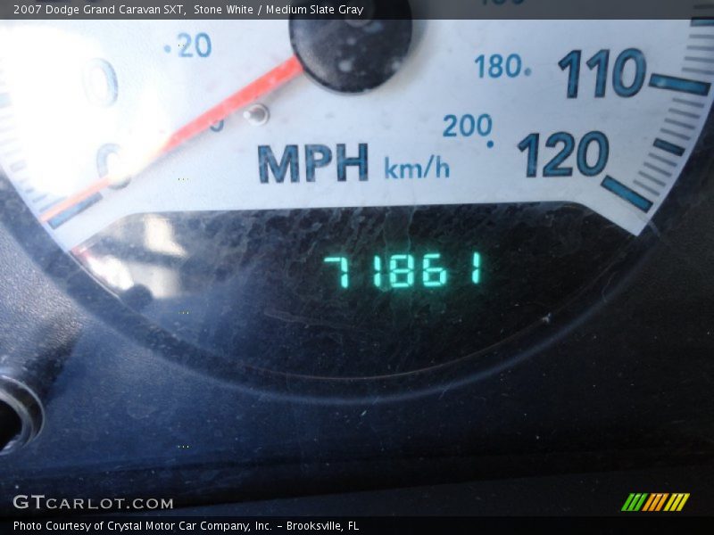 Stone White / Medium Slate Gray 2007 Dodge Grand Caravan SXT