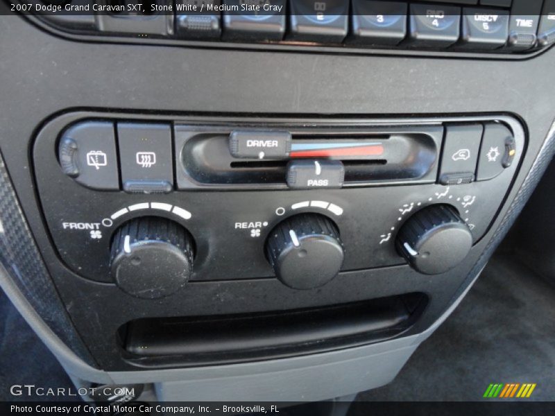 Stone White / Medium Slate Gray 2007 Dodge Grand Caravan SXT