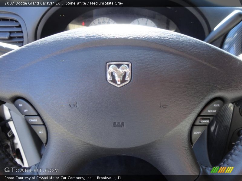 Stone White / Medium Slate Gray 2007 Dodge Grand Caravan SXT