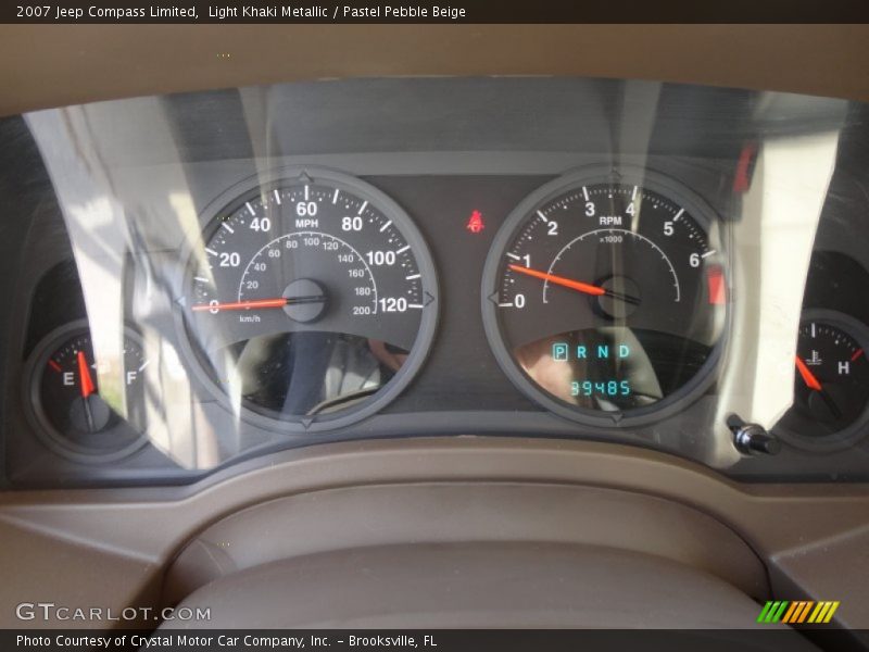 Light Khaki Metallic / Pastel Pebble Beige 2007 Jeep Compass Limited