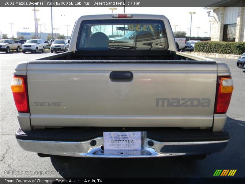 Desert Sand Metallic / Tan 2001 Mazda B-Series Truck B3000 SE Cab Plus