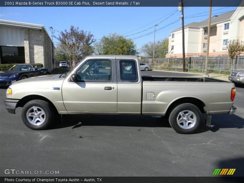 Desert Sand Metallic / Tan 2001 Mazda B-Series Truck B3000 SE Cab Plus