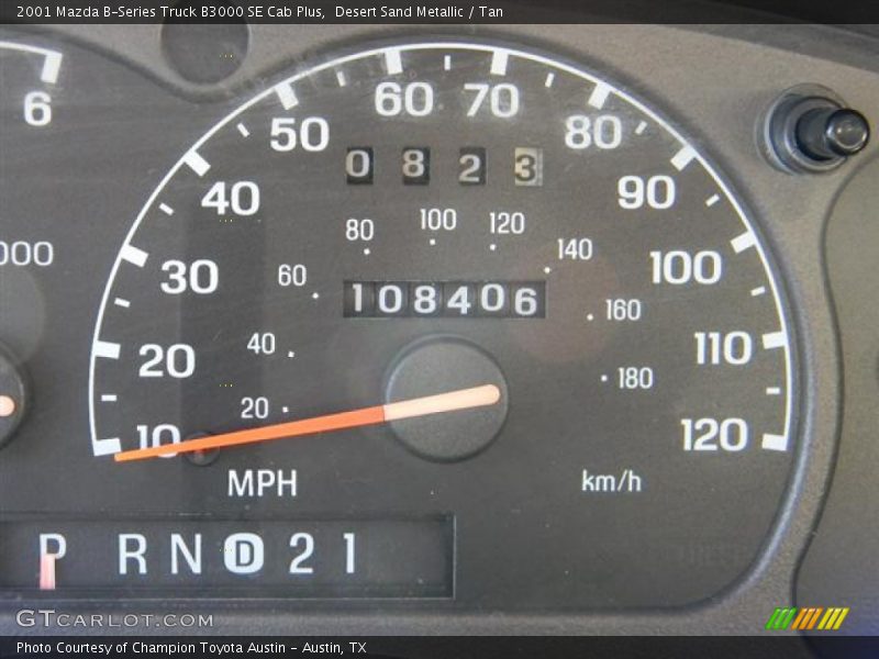 Desert Sand Metallic / Tan 2001 Mazda B-Series Truck B3000 SE Cab Plus